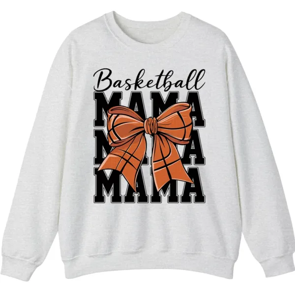 Basketball Mama Bow Crewneck Sweatshirt