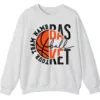 Personalized Basketball Team Name Crewneck Sweatshirt
