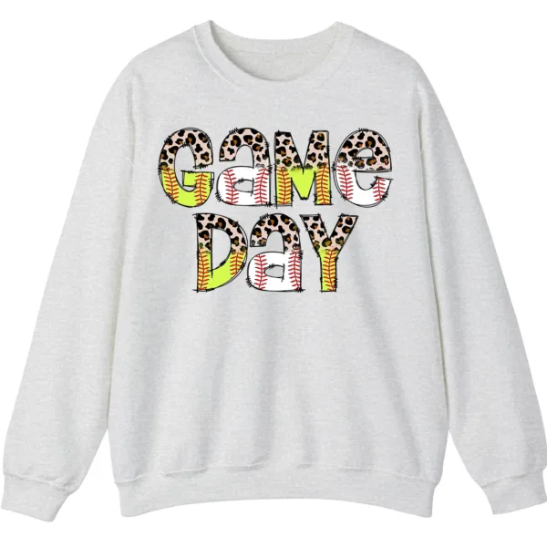 Baseball Game Day Graphic Crewneck Sweatshirt