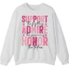 5.4 Breast Cancer Awareness Pink Ribbon Sweatshirt, Support Admire Honor Fighter Survivor Shirt