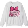 5.4 Pink Out Football Game Day Sweatshirt, Breast Cancer Awareness Cheerleading Pink Football Crewneck