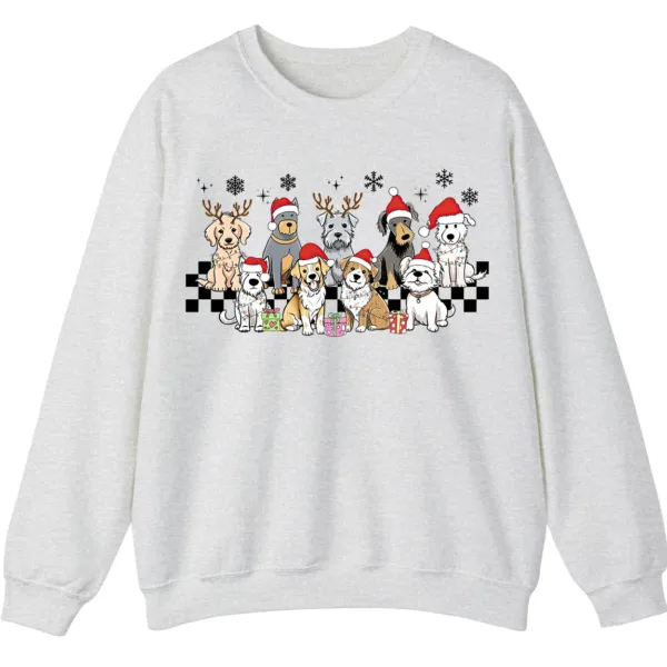 Christmas Dog Breed Sweatshirt, Funny Holiday Dog Mom Gift Pet Lover Crewneck