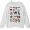 'Tis The Season Christmas Sweatshirt, Hot Cocoa Cookie Holiday Crewneck