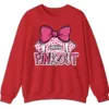 5.5 Pink Out Football Game Day Sweatshirt, Breast Cancer Awareness Cheerleading Pink Football Crewneck