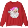 5.5 Sparkly Pink Disco Santa Claus Sweatshirt