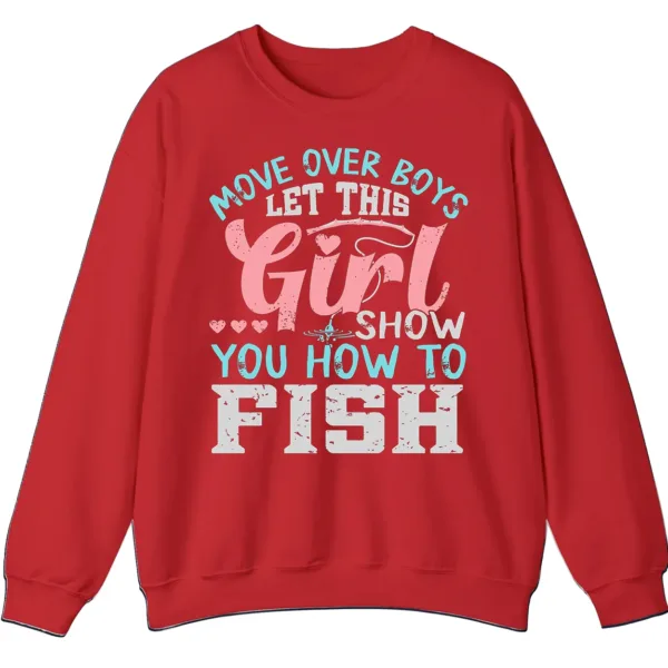 Feminist Fishing Hoodie - Girl Power Angler Apparel Gift