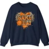 Basketball Game Day Graphic Crewneck Sweatshirt
