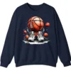 Basketball Sneakers Graphic Crewneck Sweatshirt Streetwear