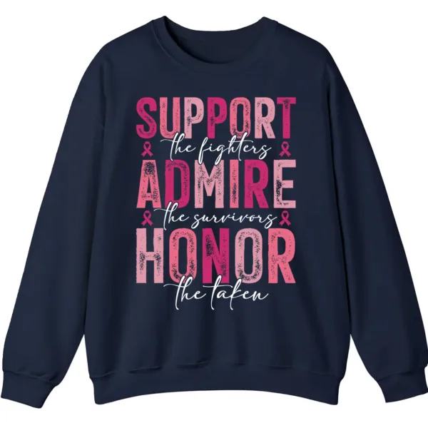 5.6 Breast Cancer Awareness Pink Ribbon Sweatshirt, Support Admire Honor Fighter Survivor Shirt