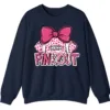 5.6 Pink Out Football Game Day Sweatshirt, Breast Cancer Awareness Cheerleading Pink Football Crewneck