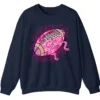 5.6 Pink Out Football Game Day Sweatshirt, Breast Cancer Awareness Cheerleading Pink Football Crewneck