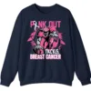 5.6 Pink Out Football Game Day Sweatshirt, Breast Cancer Awareness Cheerleading Pink Football Crewneck