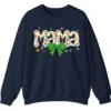 Proud Autism Mama Handprint Sweatshirt, Colorful Handprint Letters Crewneck