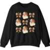 5.7 Leopard Print Bows & Santa Christmas Sweatshirt