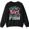 Feminist Fishing Hoodie - Girl Power Angler Apparel Gift