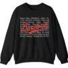 Baseball Terms Sweatshirt - Typographic Word List Crewneck Gift