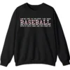 Baseball Word Cloud Sweatshirt, Game Day Coach Player Crewneck, Home Run Steal Batter Up Pullover, Sports Fan Gift