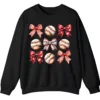 Sporty Girl Aesthetic Baseball Theme Crewneck Gift Idea