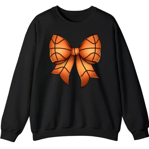 Basketball Big Bow Crewneck Sweatshirt