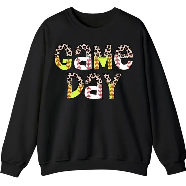 Baseball Game Day Graphic Crewneck Sweatshirt