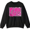Pink Out Football Breast Cancer Fighter Support Crewneck