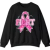 FIGHT Breast Cancer Warrior Pink Ribbon Crewneck Sweatshirt