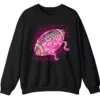 5.7 Pink Out Football Game Day Sweatshirt, Breast Cancer Awareness Cheerleading Pink Football Crewneck