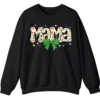 Proud Autism Mama Handprint Sweatshirt, Colorful Handprint Letters Crewneck