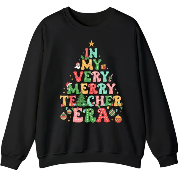 In My Merry Teacher Era Christmas Sweatshirt