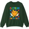 Autism Awareness Smiley Face Sweatshirt, Cute Happy Face Neurodiversity Crewneck