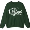 5.8 "Gone Fishing" Crewneck Sweatshirt - Classic Bass Graphic Apparel