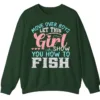 Feminist Fishing Hoodie - Girl Power Angler Apparel Gift