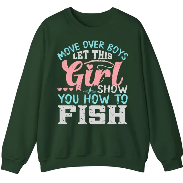 Feminist Fishing Hoodie - Girl Power Angler Apparel Gift