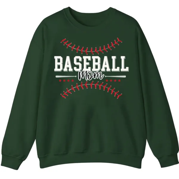 Baseball Mom Sweatshirt - Game Day Crewneck for Sports Mothers