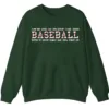 Baseball Word Cloud Sweatshirt, Game Day Coach Player Crewneck, Home Run Steal Batter Up Pullover, Sports Fan Gift