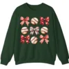 Sporty Girl Aesthetic Baseball Theme Crewneck Gift Idea