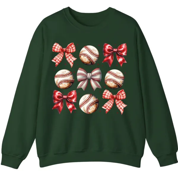 Sporty Girl Aesthetic Baseball Theme Crewneck Gift Idea
