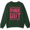 5.8 Pink Out Football Game Day Sweatshirt, Breast Cancer Awareness Cheerleading Pink Football Crewneck