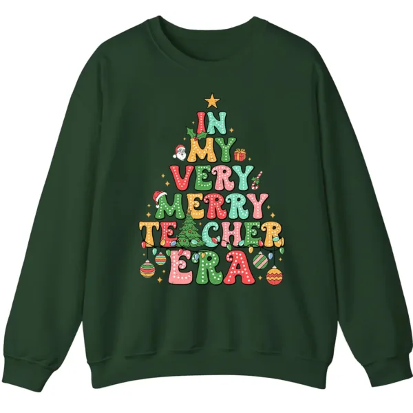 In My Merry Teacher Era Christmas Sweatshirt