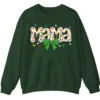 Proud Autism Mama Handprint Sweatshirt, Colorful Handprint Letters Crewneck