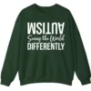 5.8 Seeing The World Differently Neurodiversity Sweatshirt, Minimalist Autism Acceptance Pullover