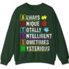 Always Unique Totally Intelligent Mysterious Autism Acronym Sweatshirt, Positive Neurodiversity Pullover