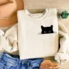 Cute Black Cat Halloween Sweatshirt