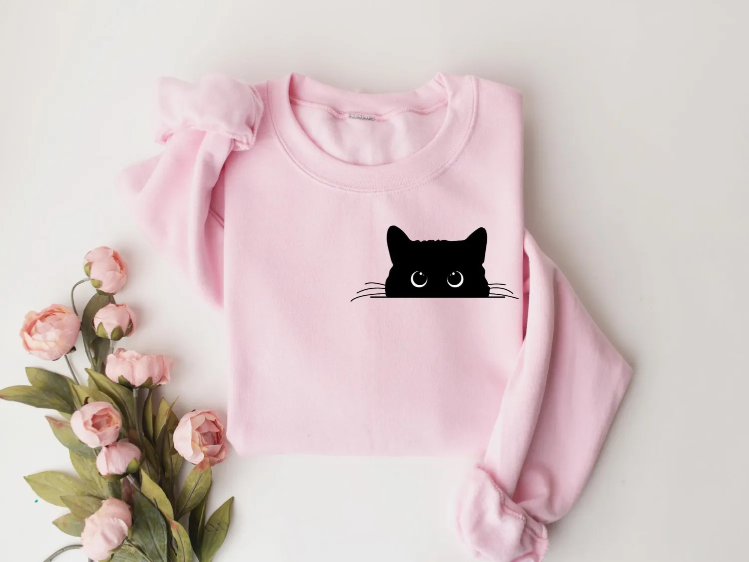 Cute Black Cat Halloween Sweatshirt