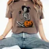 Skeleton Pumpkin Coffee Halloween T-Shirt