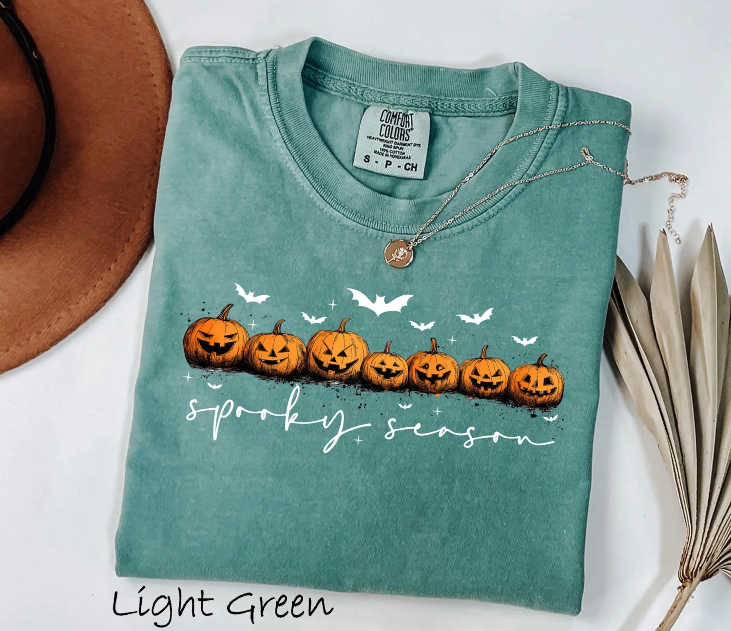 Spooky Season Ghost Pumpkin Halloween T-Shirt