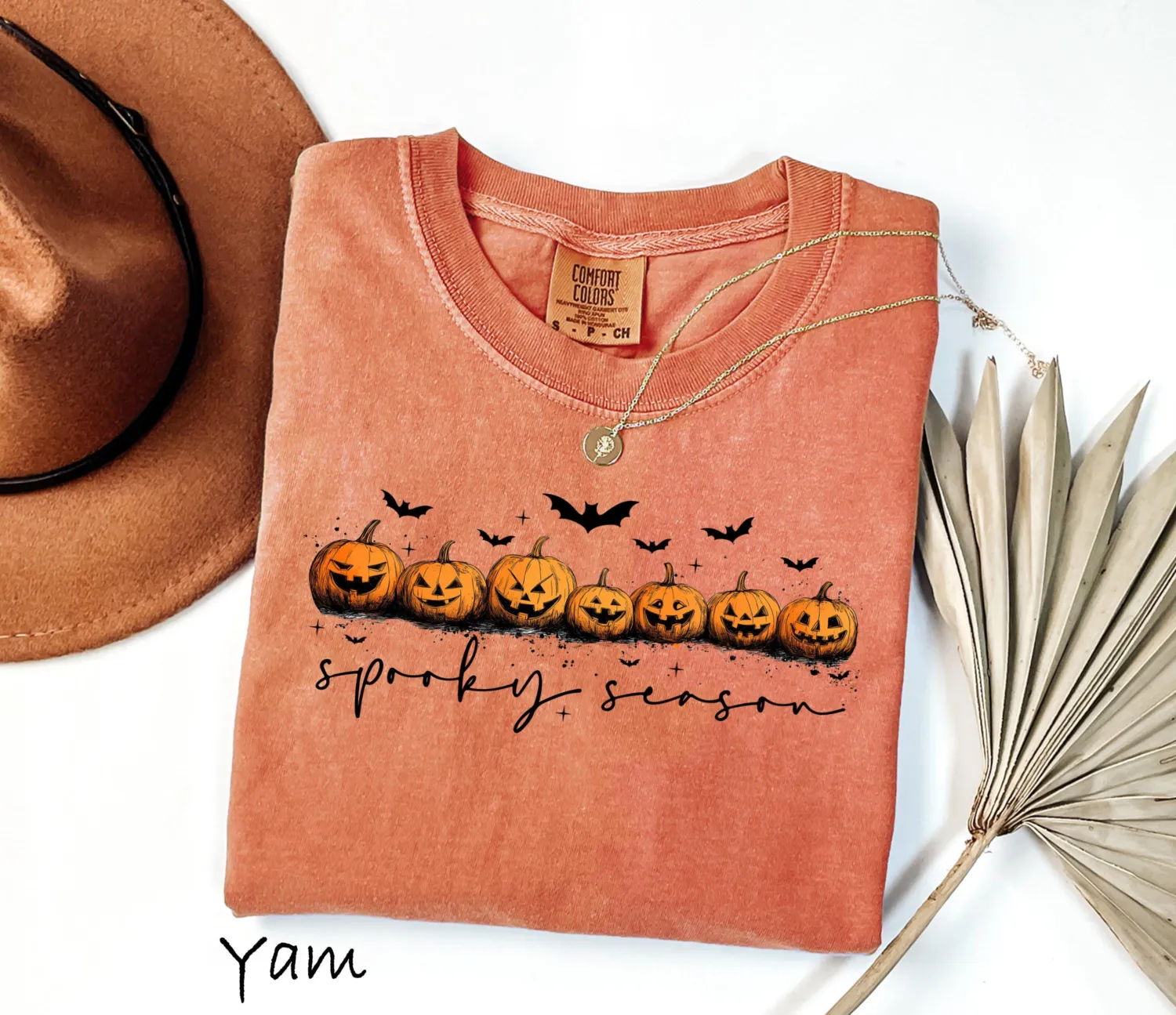 Spooky Season Ghost Pumpkin Halloween T-Shirt