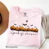 Spooky Season Ghost Pumpkin Halloween T-Shirt