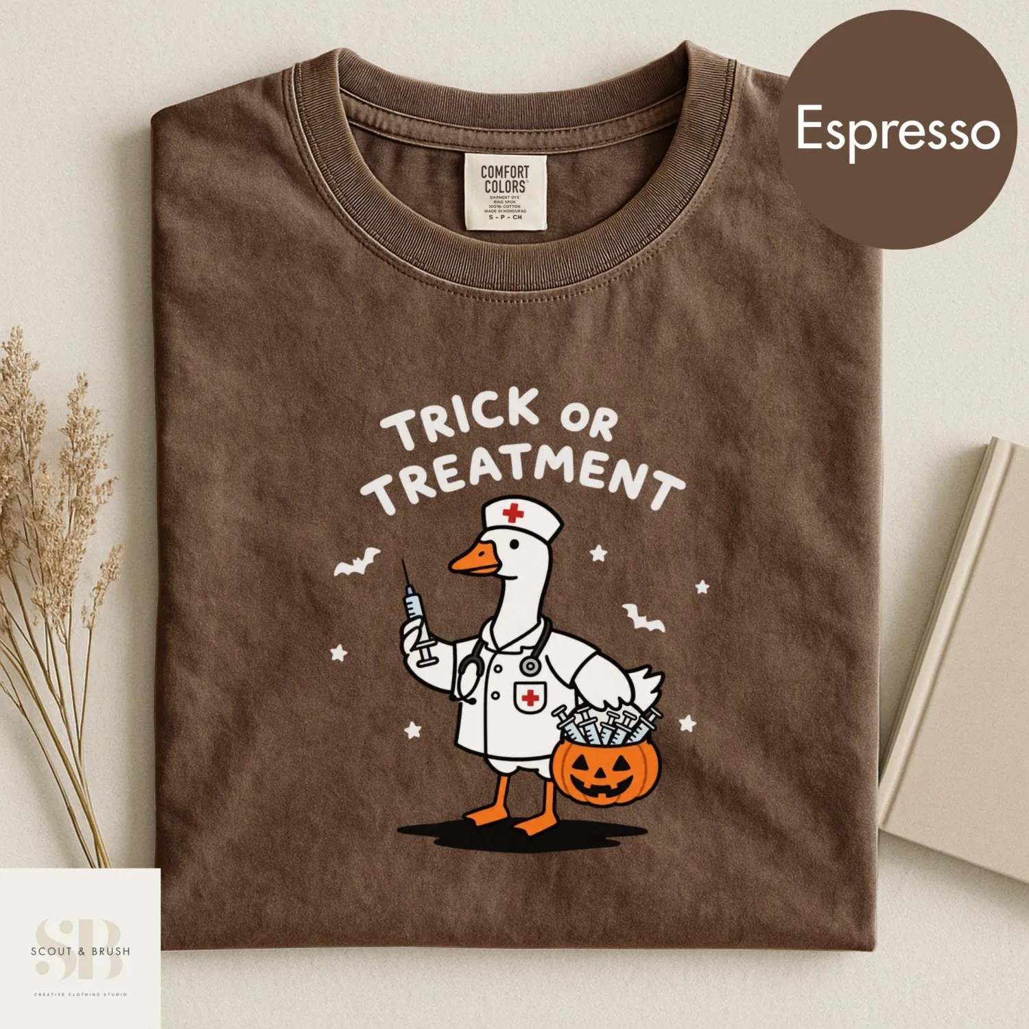 Trick Or Treatment Funny Goose Nurse Halloween T-Shirt Trick Or Treatment Funny Goose Nurse Halloween T-Shirt