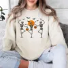 Vintage Dancing Skeletons Halloween Sweatshirt Vintage Dancing Skeletons Halloween Sweatshirt